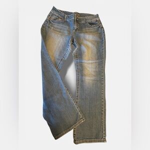 Maurices Women’s Distressed Light Blue Jeans, Size 13/14 Long, Boot Cut